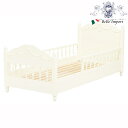 5/6までP5+【3,920円クーポン★GWセール】 キッズファニチャー 柵付ベッド セミシングルショート(マットレス無し)(ホワイト)(2101658900)...