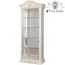 【8,240円クーポン★GWセール】 イタリア製 1Dキャビネット サルタレッリ アマルフィヨーロピアン ネオクラシック ロココ調 高級鏡面 家具 ホワイト 収...