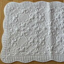 【誕生祭クーポン◆10%OFF】 white quilt ホワイトキルト マットMT1 50×80 【 ロココ調 Rococo アンティーク調 ヨーロピアン ク...