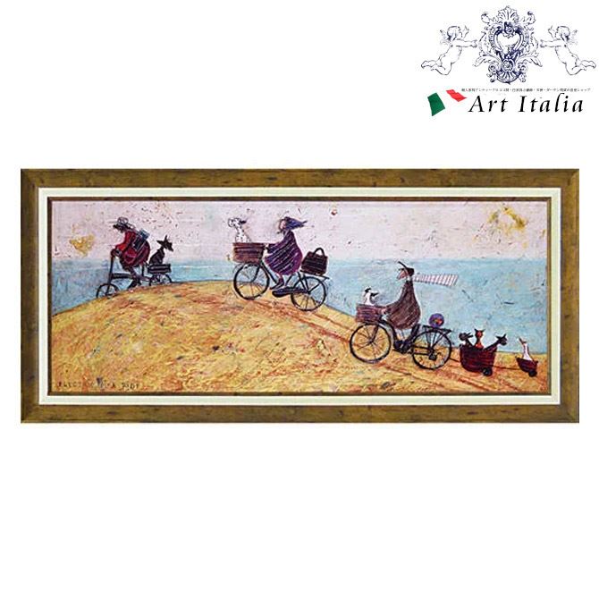 12/4(木)20時から【1,760円OFF】 サムトフト『エレクトリックバイクライド』 インテリア雑貨 アンティーク風 アート額 アートフレーム ロココ調 壁...