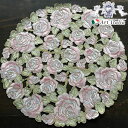 【誕生祭クーポン◆10%OFF】 ドイリー 直径30cm オールエンブロイダリー2シリーズ~All Embroidery Rose2 コード刺繍 花柄 おしゃれ 薔薇 バラ ばら エレガント 【 メーカー直送 】