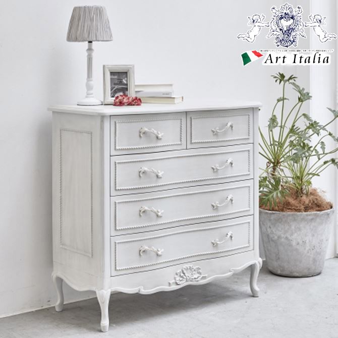 大決算【クーポンで7,184円OFF】 ハンプトンI チェスト アンティークホワイト アンティーク調 輸入家具 収納家具 姫系 ヨーロピアン 白家具 かわいい おしゃれ フレンチカントリーのサムネイル