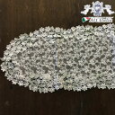 【972円クーポン★GWセール】 テーブルセンター35x90 Clystal Marguerite〜クリスタルマーガレットシリーズ レース 花柄 おしゃれ エレ...