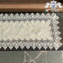 【誕生祭クーポン◆10%OFF】 テーブルセンター35x70四角 ベージュ Olive〜オリーブシリーズ【 2色展開 】 レース 花柄 おしゃれ エレガント 【...