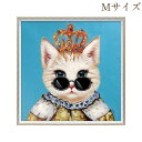 12/4(木)20時から【2,200円OFF】 絵画 ハンドペイント アートパネル キャンバス アンティーク 猫 オイル ペイント アート 幅63cm ロココ調...