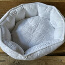 5/6までP5+【700円クーポン★GWセール】 ベッド ペットベッド ホワイトキルト 55×45×20cm 綿100% white quilt ホワイトキルト...
