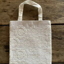 5/6までP5+【13%クーポン★GWセール】 レース バッグ レース布 レース生地 24×29cm コットン薔薇刺繍 レース刺繍 花刺繍 cotton ros...