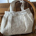 【657円クーポン★GWセール】 レース バッグ レース布 レース生地 32×47cm オフホワイト レース刺繍 花刺繍 botany race ボタニーレース...
