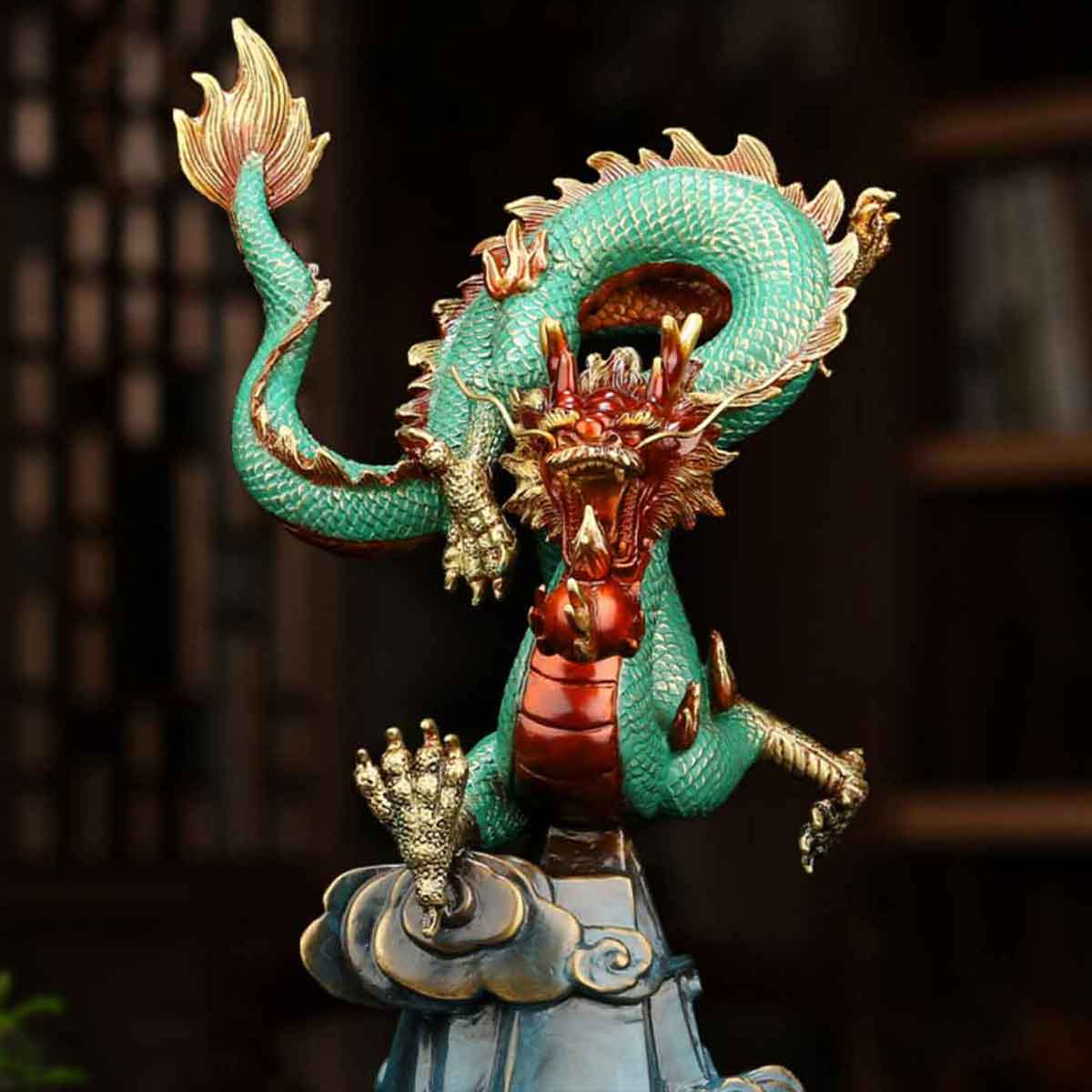 龍神 龍王 如意 宝珠 龍玉 竜 龍 四季 欄 菊 竹 梅 赤龍 青龍 金 贈り物 プレゼント ギフト お祝い 縁起 贈答 開業祝