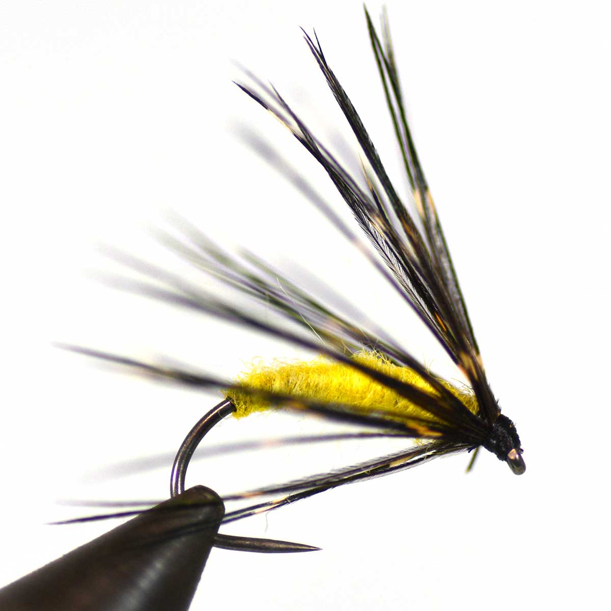フェザントハックルピューパ イエロー (#10 #12) ニンフ バーブレス│バーブド フライフィッシング フラ..