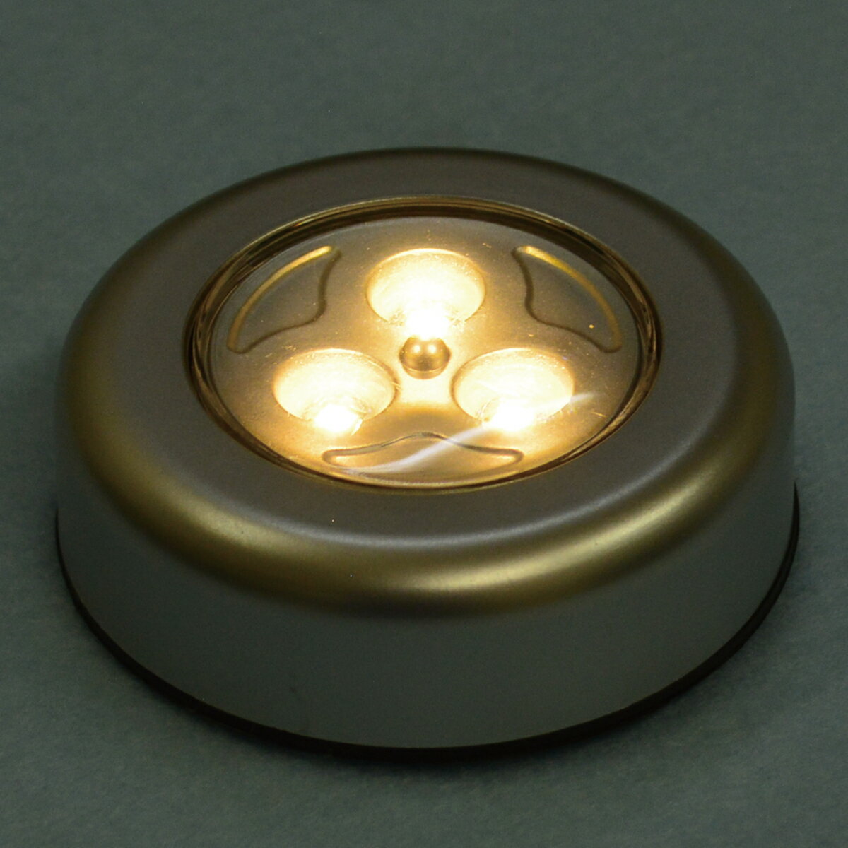 プッシュLEDライト 3灯式 暖色 電池付 【 工作 光源 照明 LED 工作素材 】