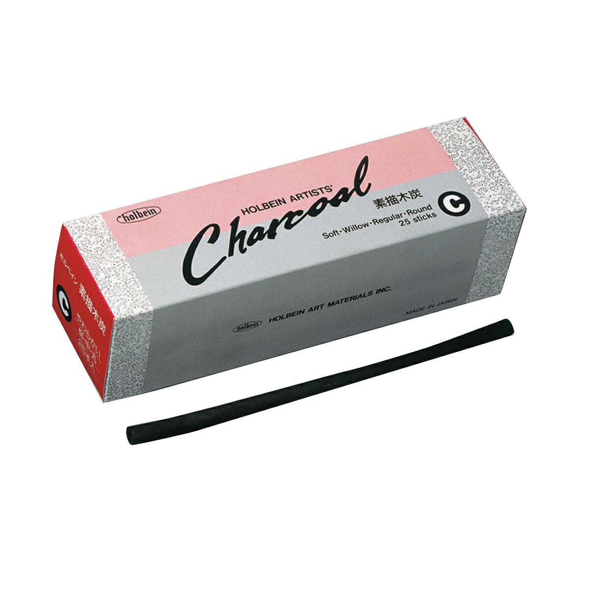 ホルベイン 素描木炭 No.C 25本入 柳 中軸