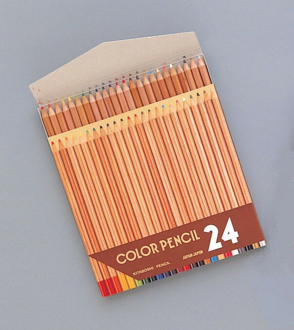 メール便可 ナチュラル 色鉛筆 24色セット 11204 北星鉛筆 日本製