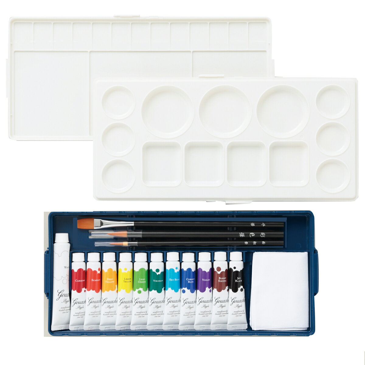 クサカベ アキーラガッシュ エクセルセット 12色12本 筆3本付 EXCEL SET KUSAKABE