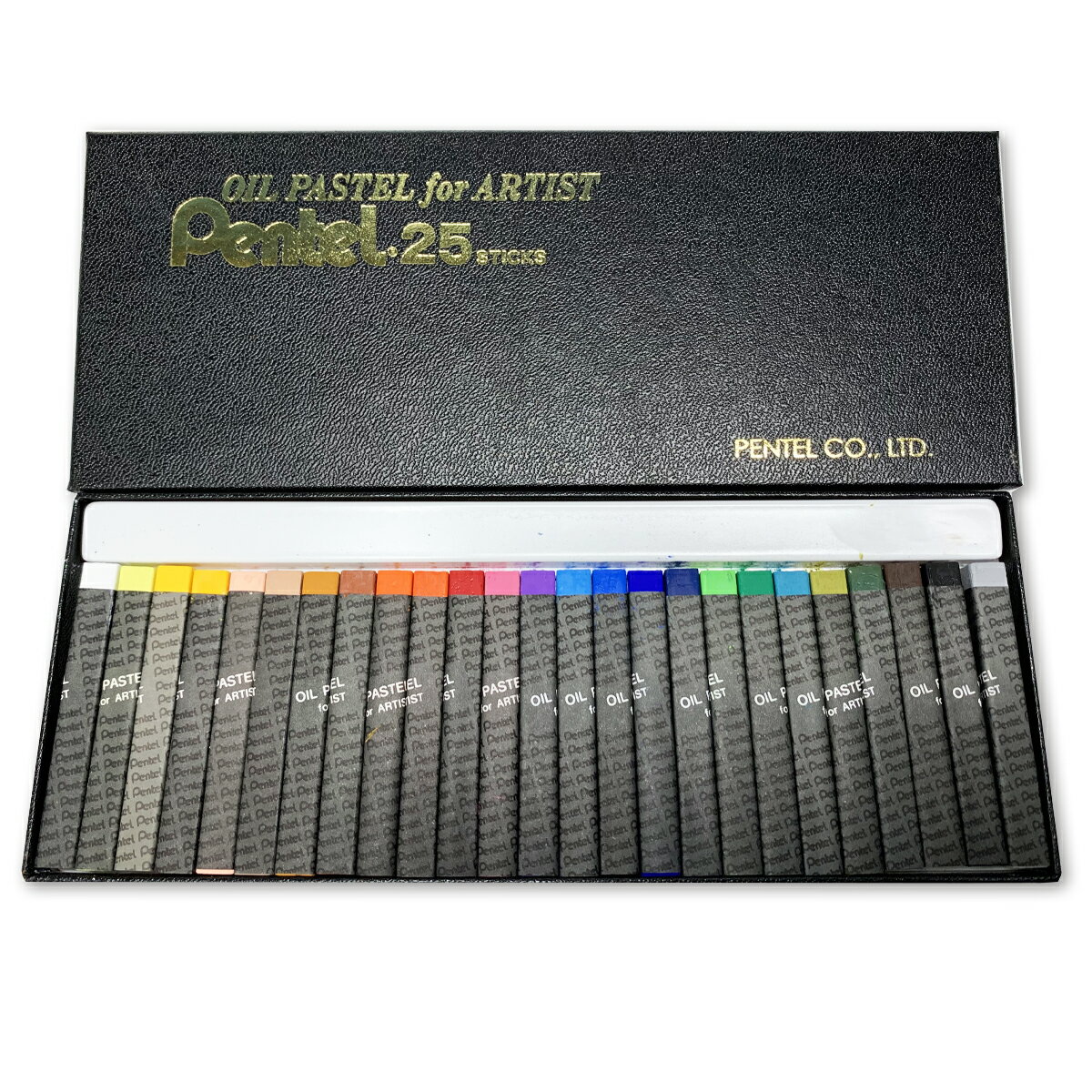 [ メール便可 ] ぺんてる 専門家用パス オイルパステル 25色セット PTA-25D Pentel