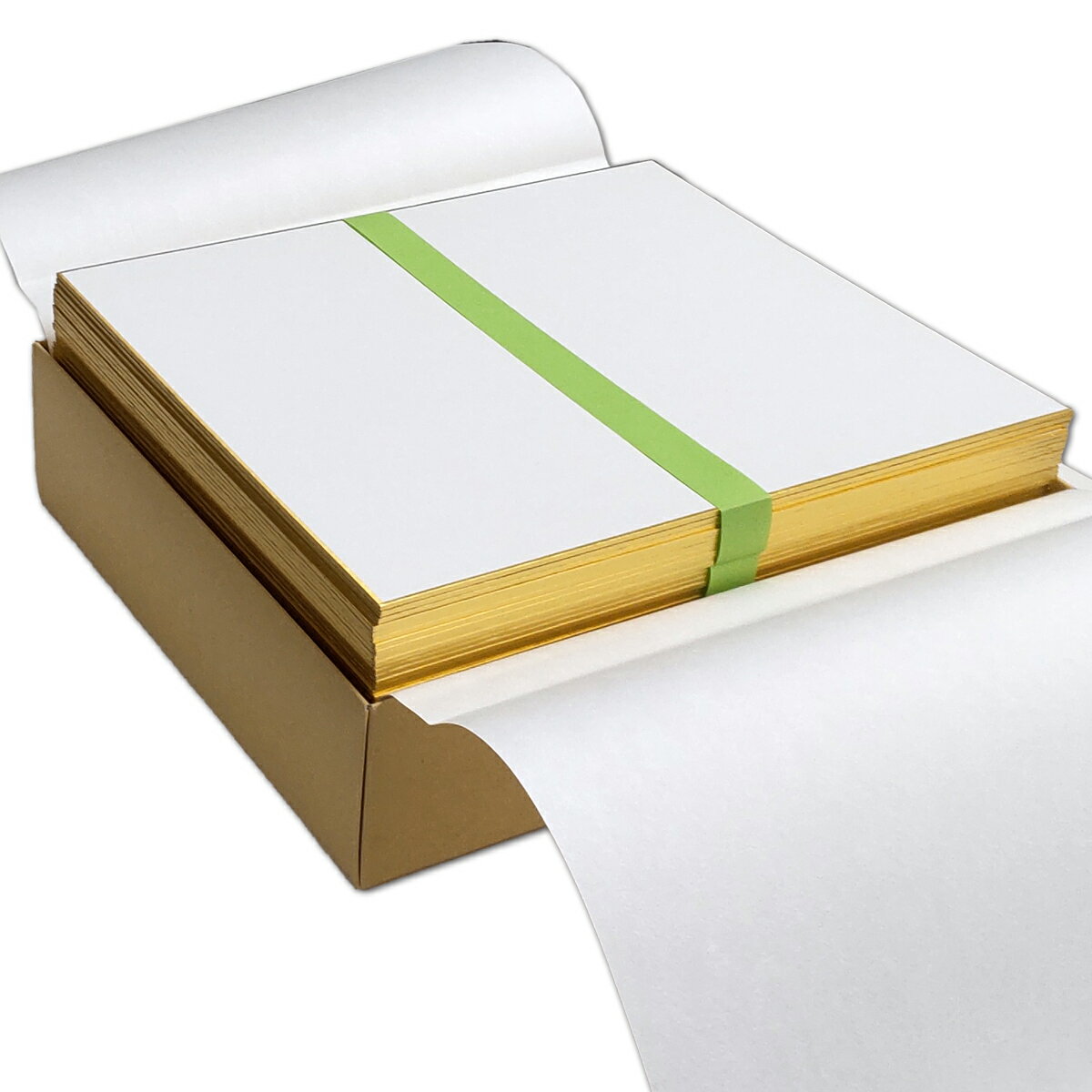 色紙 50枚組 画仙紙 どうさ引 並 【 書き初め 展示 用紙 】