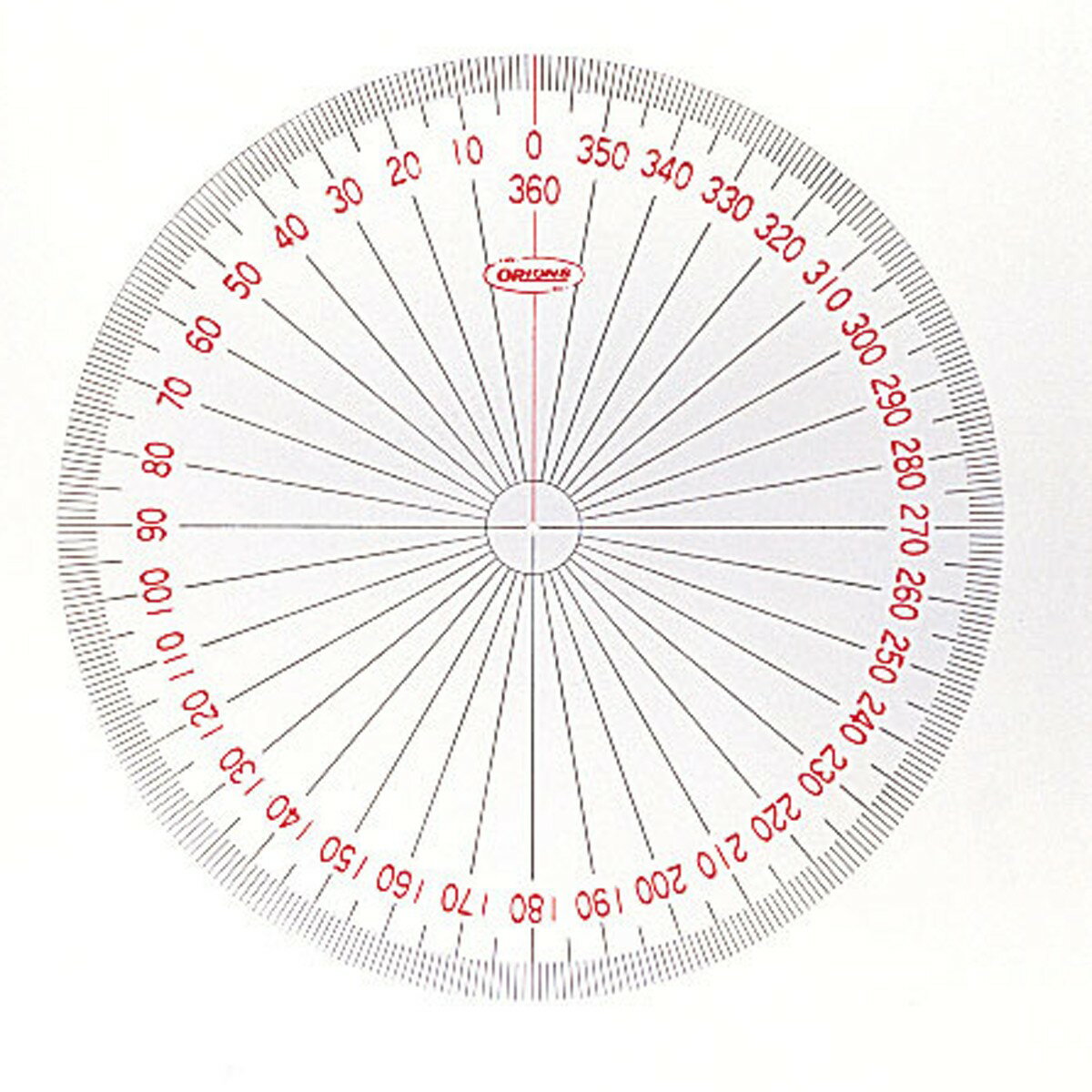 [ メール便可 ] 全円分度器 径80mm ア