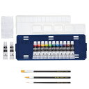 <当店オリジナル> ターナー色彩 ポスターカラー クリエイト デザインセット Aセット デザイン筆3本付 【 絵具 絵の具 中学生 中学校 】