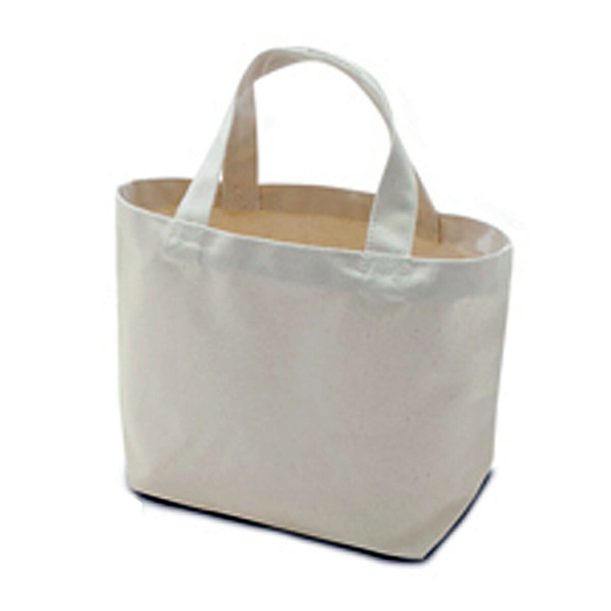 [ メール便可 ] キャンバス ミニトート 1枚 【 無地 手作り 綿 染色 素材 お弁当 かばん 】