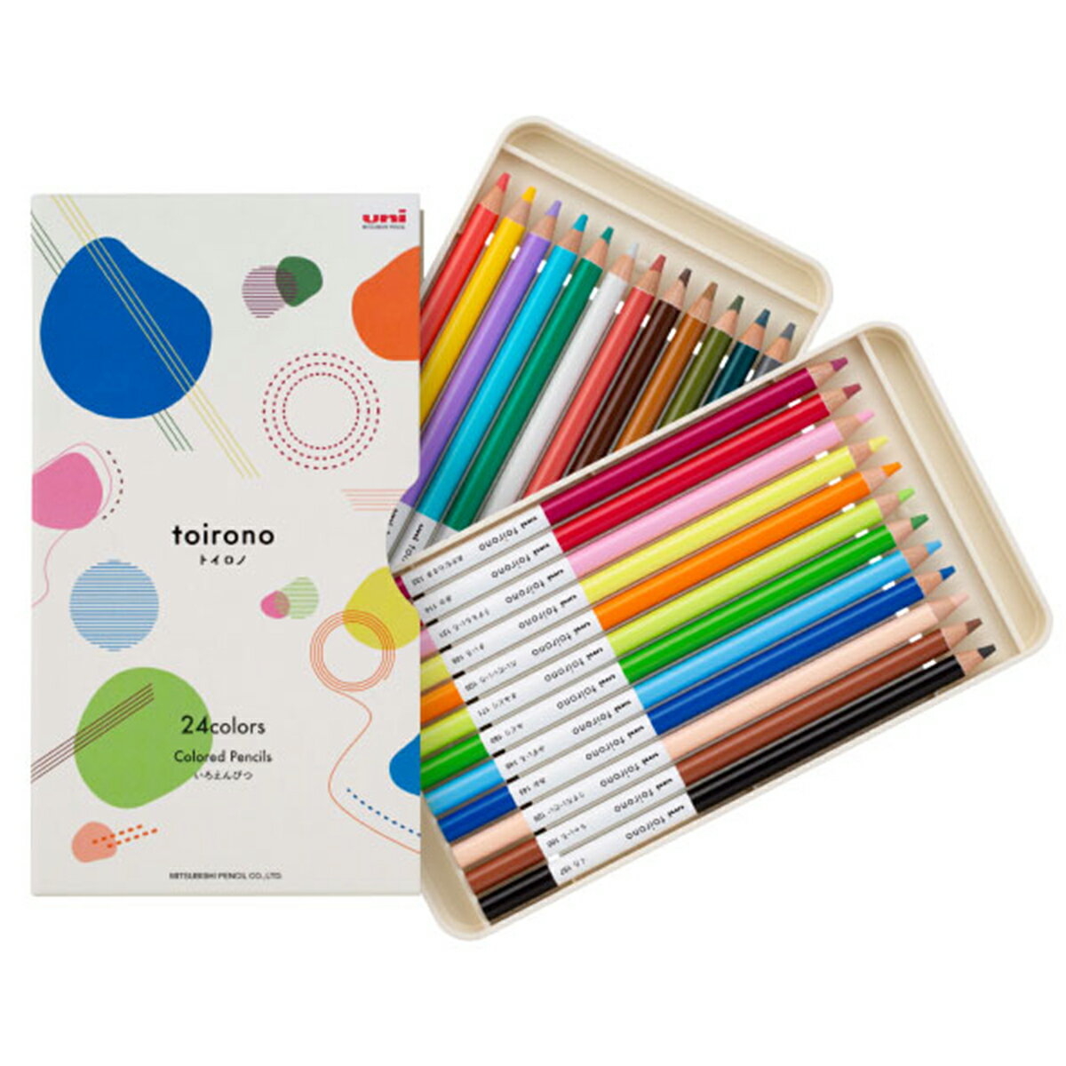 色鉛筆 toirono トイロノ 24色セット TR24C uni 三菱鉛筆 【 いろえんぴつ といろの 小学校 幼稚園 保育園 】