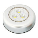 プッシュ LEDライト 3灯式 LED 電池付 【 ライト ランプ 照明 工作用 光源 】