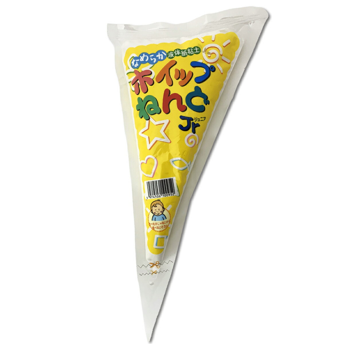 [ メール便可 ] ホイップねんど Jr 360g 液体紙ねんど 白色 CEC 【 搾り袋 紙粘土 】