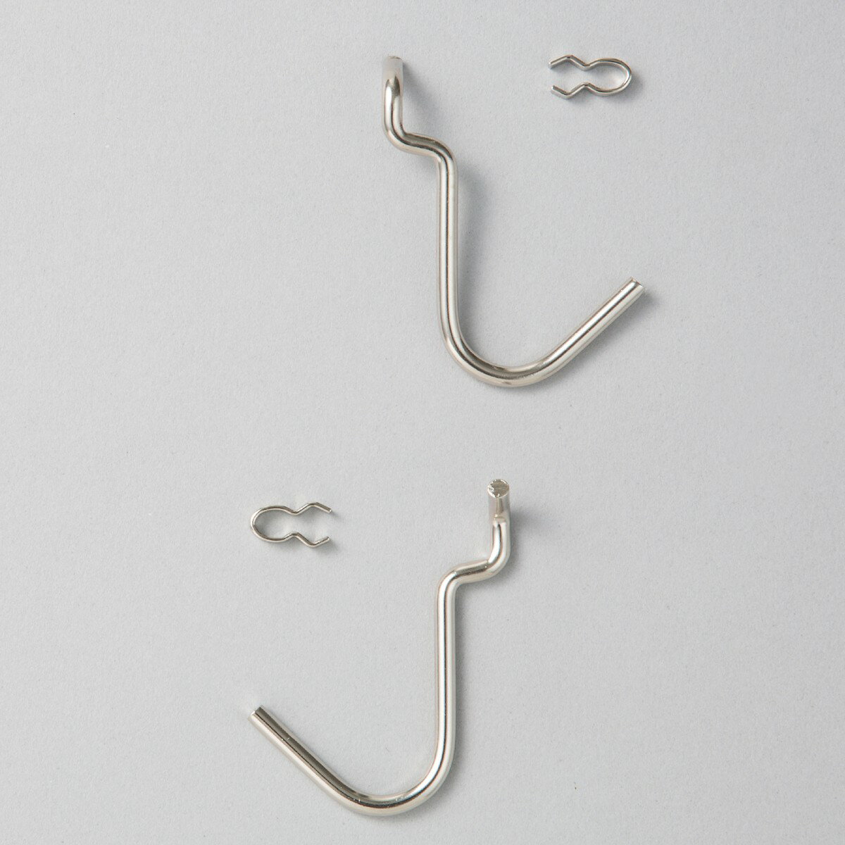 [ メール便可 ] 展示板用フック かぎ型フック U型 大 10個組 【 展示 発表 学園祭 パネル 金具 】