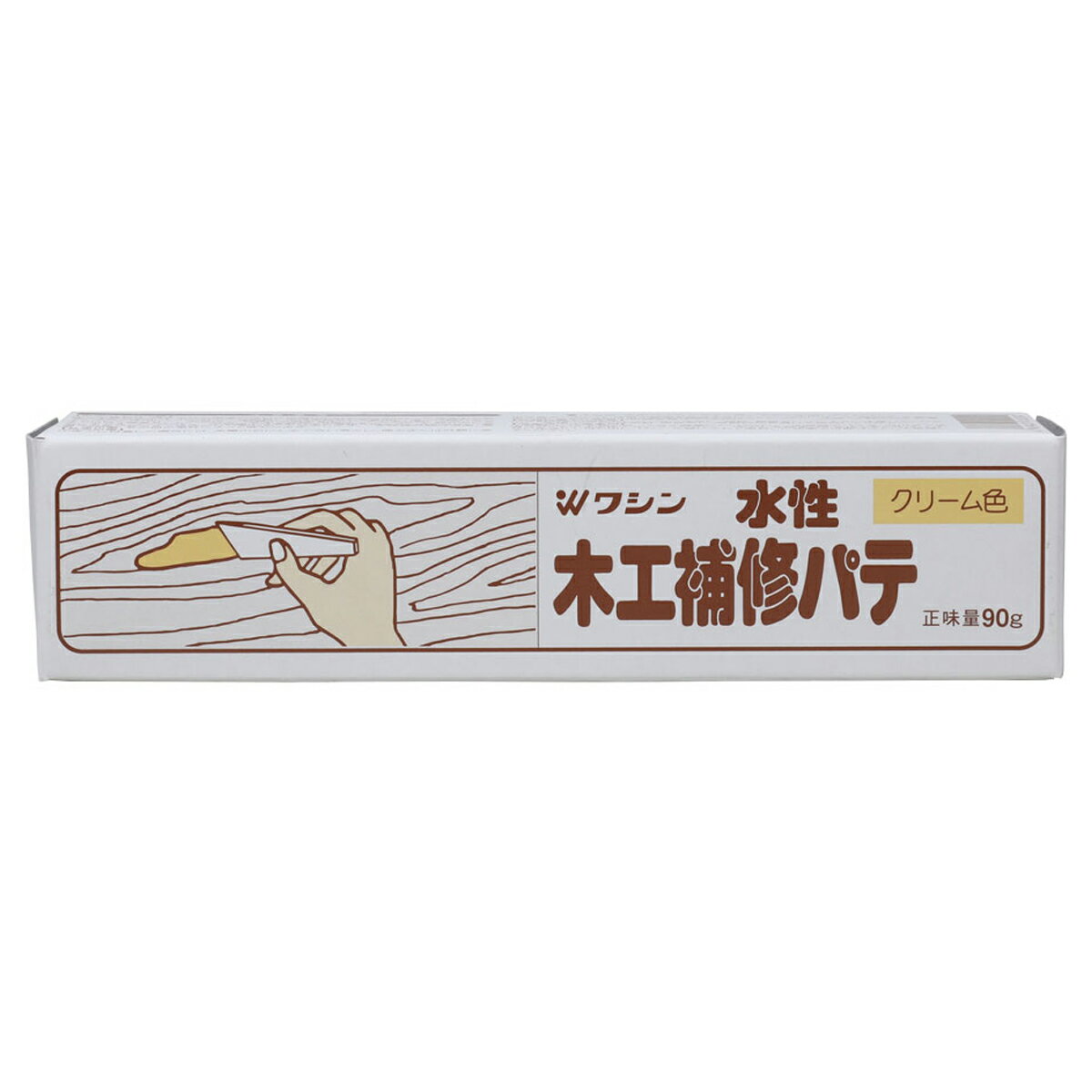 和信ペイント 木工補修パテ 90g 水性 屋内木部の節目・目割れ・釘穴・打痕などの充填補修