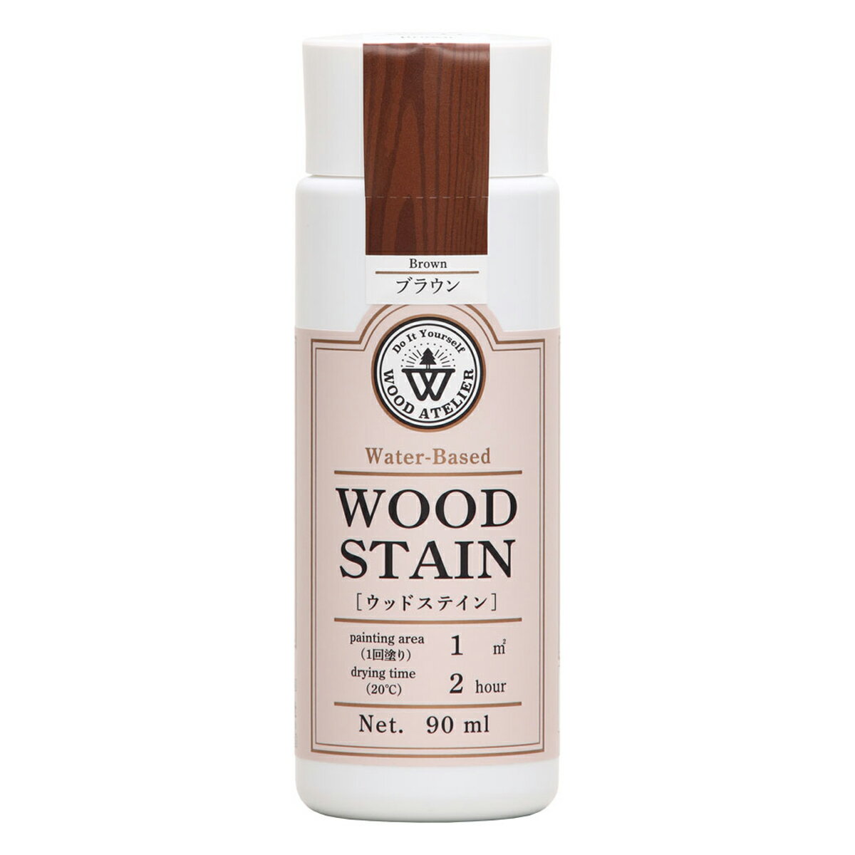 和信ペイント ウッドステイン 90mL WS-11 ブラウン ウッドアトリエ
