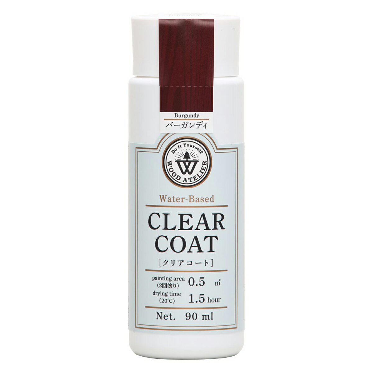和信ペイント クリアコート 90mL CC-09 バーガンディ ウッドアトリエ 水性ウレタンニス