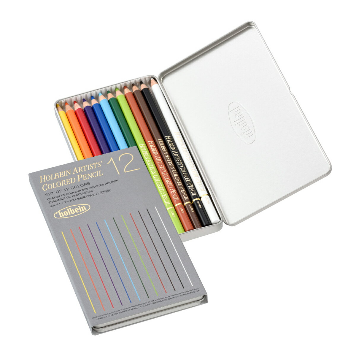 ホルベイン アーチスト色鉛筆 OP901 ベーシックカラー 12色セット
