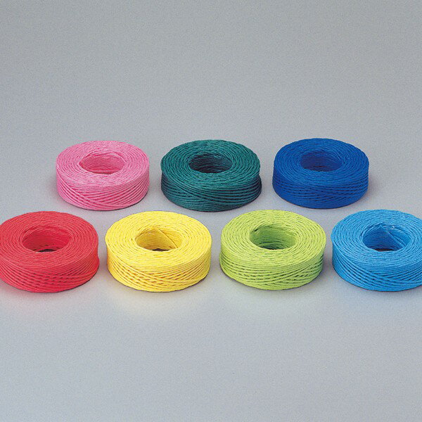 カラー紙ひも 4mm×100m巻 【 紙 紐 】