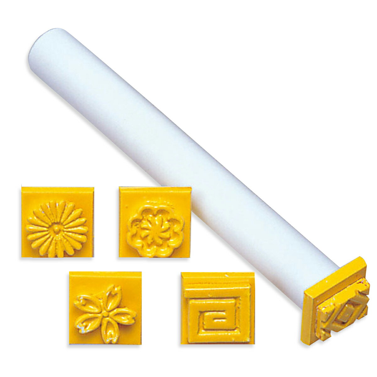 [ メール便可 ] 印花セット 5種類セット No.5〜No.8 【 陶芸 粘土 成形 】