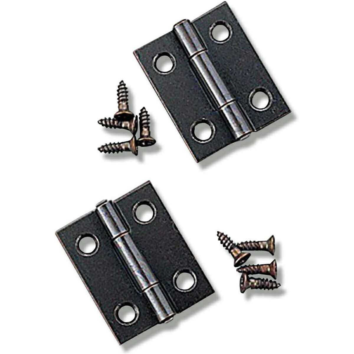 [ メール便可 ] 開き蝶番 ブロンズ 2個組 【 蝶番 丁番 ヒンジ 】