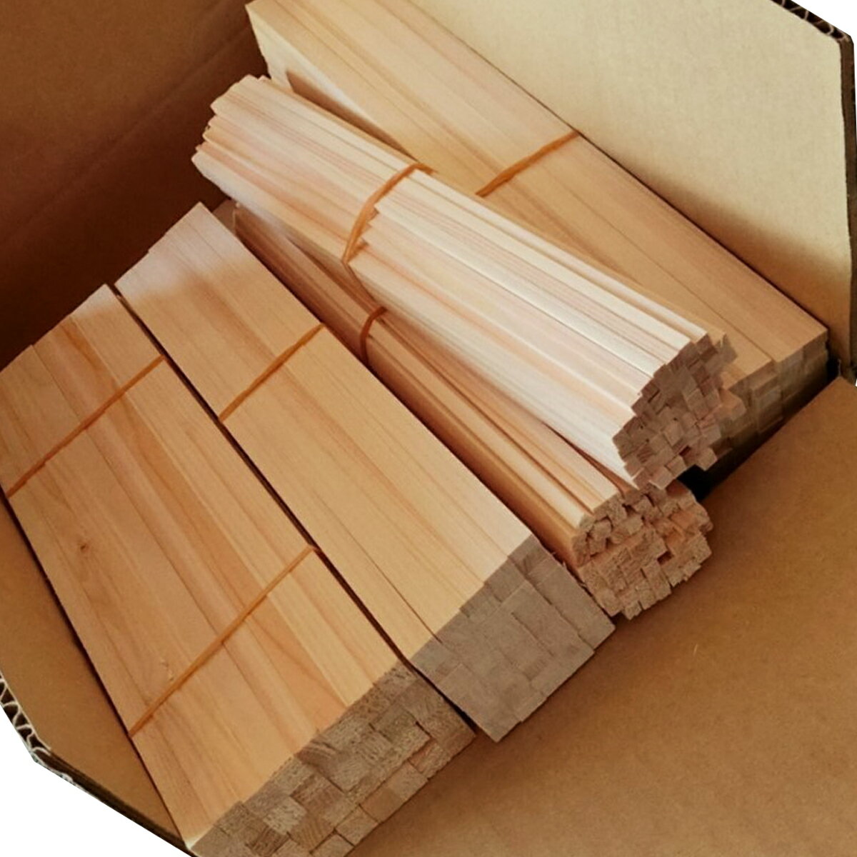 ＜お取り寄せ品※代引きキャンセル不可＞ ひのきスティック 端材 アソートセット 約3.5kg 【 檜 ヒノキ 桧木 檜木 木材 角材 】