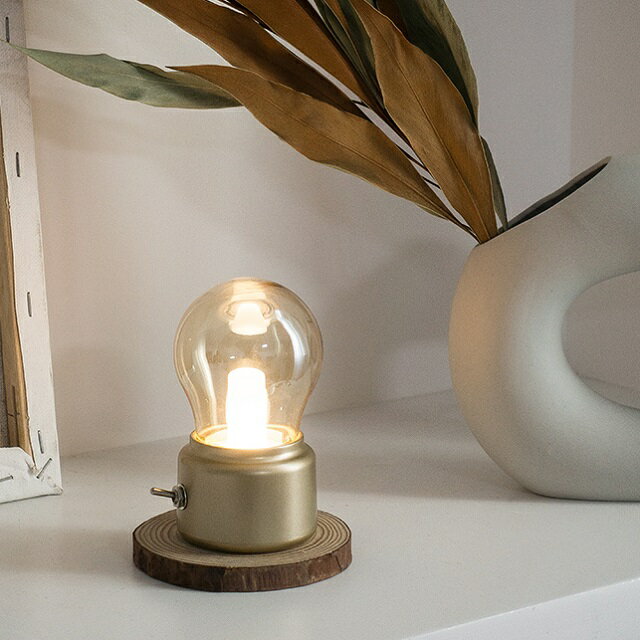 USB 電球型 ライト コードレス スイッチ式ランプ 充電式 間接照明 【ART OF BLACK】のサムネイル