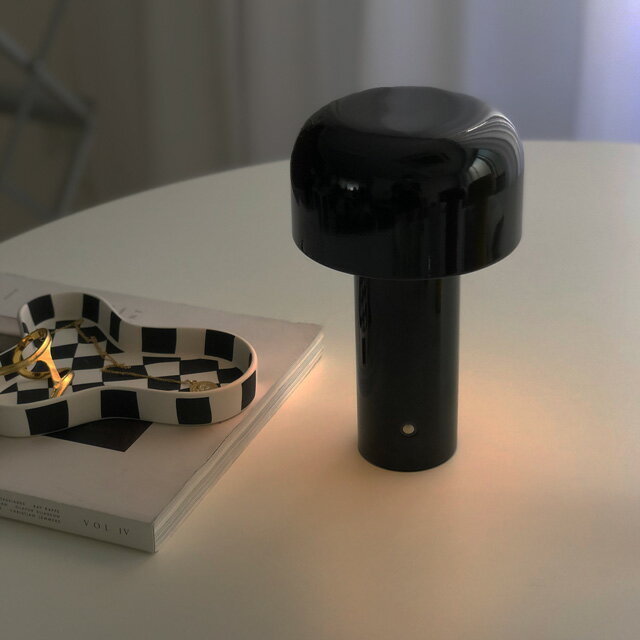 USB mushroom テーブルランプ タッチ式 コードレス 【ART OF BLACK