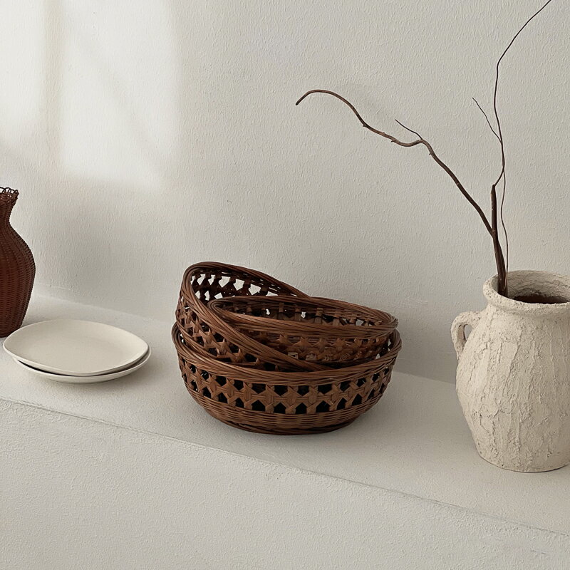 予約販売5月下旬頃発送予定 バンブー かごバスケット 3個セット【ART OF BLACK】のサムネイル