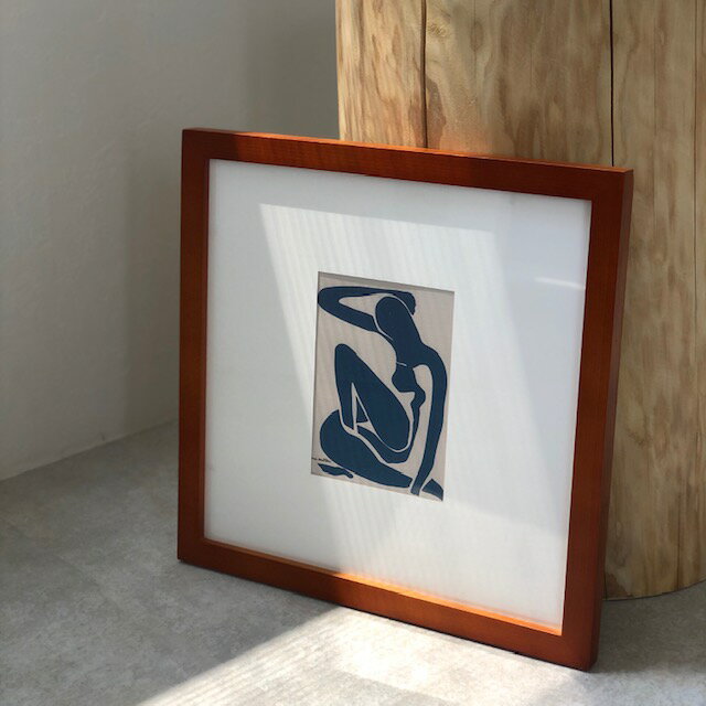 Henri Matisse アンリ・マティス ブルーヌード アートポスター フレーム付き 33.5×33.5cm