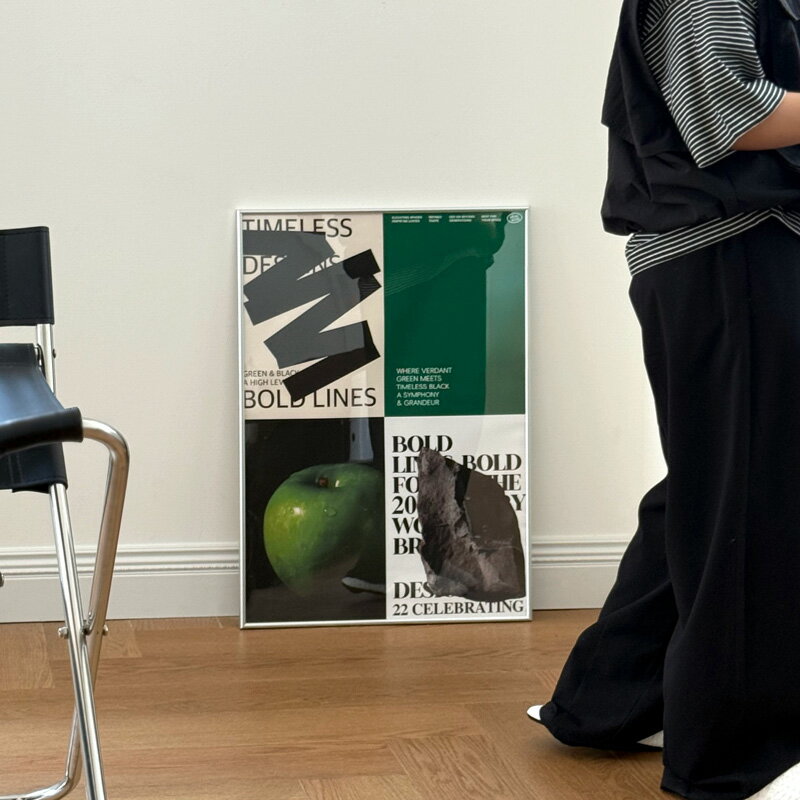 green graphic シルバーフレーム付き ポスター 70×50cm【ART OF BLACK】