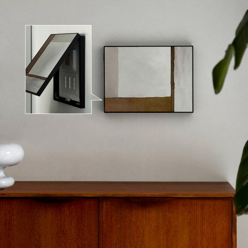 予約販売12月中旬～12月下旬頃発送予定 【スイッチ隠し】抽象画 アートパネル ポスター 40×30cm【ART OF BLACK】