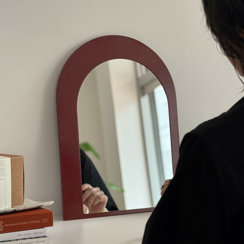 アーチ アシンメトリーフレーム ミラー 【ART OF BLACK】