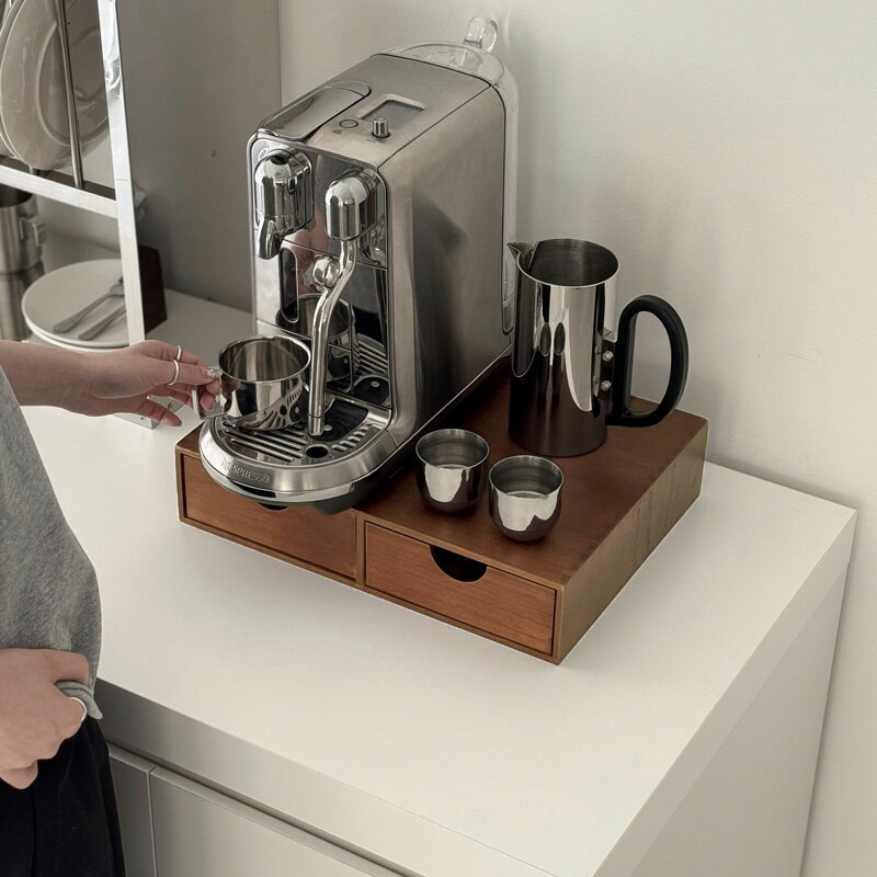 天然木 ドロワーボックス ワイド 2連【ART OF BLACK】