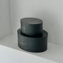 大中2個セット 天然木 SHAKER BOX シェーカーボックス ブラック【ART OF BLACK】