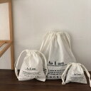 レタリング 巾着 3サイズセット コットン【art of black】(4)