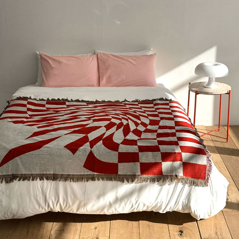 Undulation Checker ベッドスロー 130×160【ART OF BLACK】