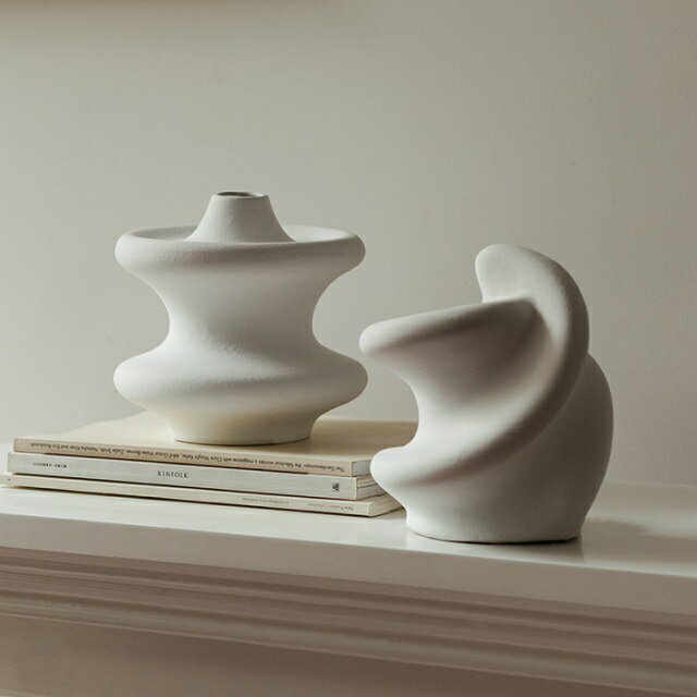 enlarge セラミック フラワーベース 花瓶 オブジェ【ART OF BLACK】のサムネイル