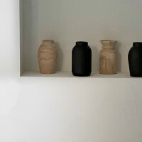 wooden rustic vase 天然木 フラワーベース 花瓶【ART OF BLACK】