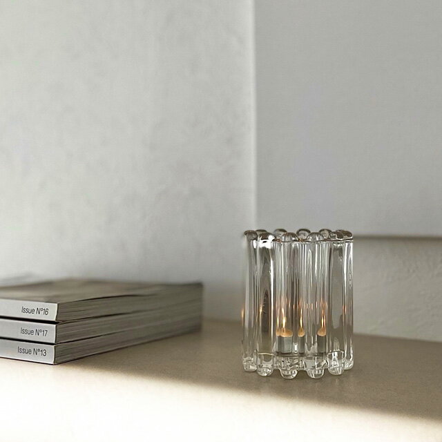 カヌレ ガラス キャンドルホルダー【ART OF BLACK】のサムネイル