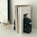 asymmetry ブックエンド 左右ペアセット 【ART OF BLACK】